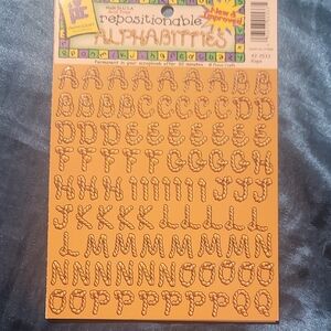 Repositionable Alphabet Stickers